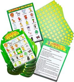 img 4 attached to 🐼 Blue Panda Safari Bingo Game 36 Pack - Jungle Themed Birthday Party & Baby Shower Games