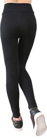 img 2 attached to 🧥 Irelia Winter Girls Kids Cozy Cotton Fleece-Lined High Waisted Leggings for a Warm Winter