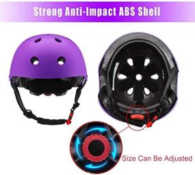 img 1 attached to 🚴 ZLEIOUY Kids Bike Helmet Set with Skateboard, Helmet Elbow Pads Wrist Guards Adjustable for 3~10-Year-Old Girl Boy, Kids Protective Gear Set for Sport Cycling Bike Roller Skating Scooter Rollerblade - Upgrade