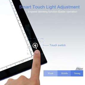 img 3 attached to 🎨 B4 Ultra-Thin Tracing Light Box - FOME USB-Powered LED Drawing Board for Artists, Sketching, Animation, and Stenciling - Adjustable Brightness Tracing Pad for Artcraft