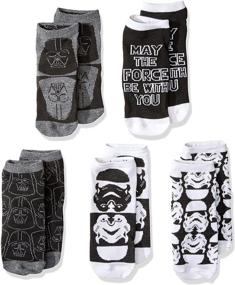 img 3 attached to Star Wars Stormtrooper Darth Vader 5 Pack Low Cut Socks: Embrace the Dark Side in Style!