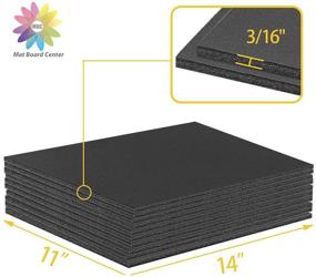 img 3 attached to 📦 Mat Board Center - Acid-Free 11 x 14 Inch Black Foam Core Foam Boards - Pack of 10 Sheets