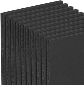 img 4 attached to 📦 Mat Board Center - Acid-Free 11 x 14 Inch Black Foam Core Foam Boards - Pack of 10 Sheets