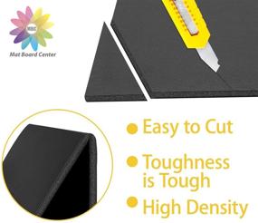 img 2 attached to 📦 Mat Board Center - Acid-Free 11 x 14 Inch Black Foam Core Foam Boards - Pack of 10 Sheets