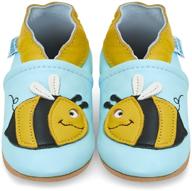 premium soft sole leather baby shoes - stylish baby boy and girl moccasins for safe and comfortable walking logo