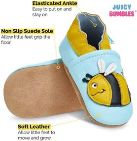 img 2 attached to Premium Soft Sole Leather Baby Shoes - Stylish Baby Boy and Girl Moccasins for Safe and Comfortable Walking