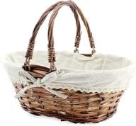 cornucopia wicker handles reddish picnics логотип