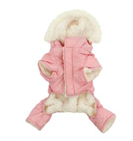 img 2 attached to 🧥 Ruffin' It Snowsuit - Pink Dog Coat for Small Dogs (Size S)