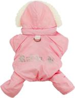 🧥 ruffin' it snowsuit - pink dog coat for small dogs (size s) logo