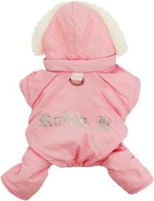 img 3 attached to 🧥 Ruffin' It Snowsuit - Pink Dog Coat for Small Dogs (Size S)