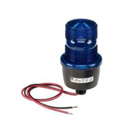 🔵 federal signal lp3m-012-048b streamline low profile strobe light: blue pipe mount, 12-48 vdc logo