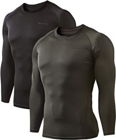 img 4 attached to 👕 DEVOPS 2-Pack Men's Thermal Compression Long Sleeve Shirts for Better SEO