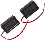 📟 2pcs red led digital voltmeter voltage meter dc 4.5v to 30v panel meter for 6v 12v electromobile motorcycle car - dgzzi logo