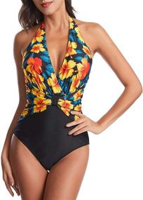 img 1 attached to 👙 LAPAYA Bathing Scalloped Backless Swimsuit: Stylish and Trendy Women's Clothing for the Beach