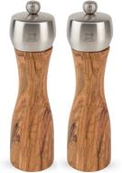 🌿 enhanced seo: peugeot fidji 8-inch olive wood pepper & salt mill set logo