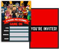 🎉 sandbox game invitation cards party supplies birthday card - set of 12 логотип