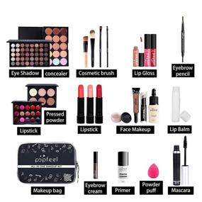 img 3 attached to Makeup Essentials Kit - All-in-One Multi-Purpose Set for Beginners or Pros (Makeup Kit-02)