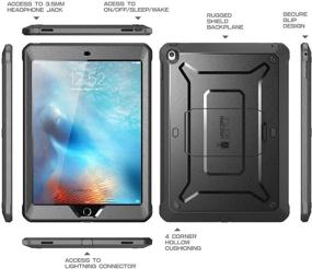 img 3 attached to SUPCASE Unicorn Beetle Pro Series Case for iPad 9.7 2018/2017 - Built-in Screen Protector, Full Body Protection - Black