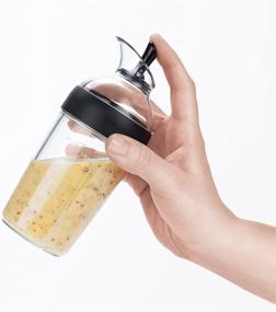 img 3 attached to OXO Good Grips Little Salad Dressing Shaker - Black, Small: Shake Up Delicious Dressings with Ease