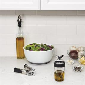 img 1 attached to OXO Good Grips Little Salad Dressing Shaker - Black, Small: Shake Up Delicious Dressings with Ease