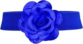 img 4 attached to 🌺 Elastic Flower Accessories for Women and Girls' Fashion