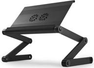 🔧 enhanced workez executive adjustable laptop stand: ergonomic aluminum lap desk with cooling fans, usb ports, and portable design логотип