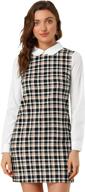 👗 allegra womens contrast collar sleeve clothing & dresses for women logo