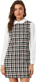 img 4 attached to 👗 Allegra Womens Contrast Collar Sleeve Clothing & Dresses for Women