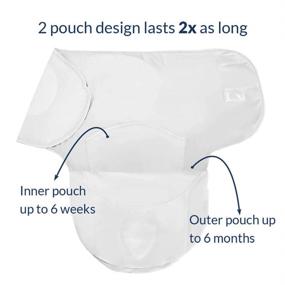 img 3 attached to 👶 Средство для укутывания Nested Bean Zen Swaddle - Взвешенное укутывание для детей от 0 до 6 месяцев - 100% хлопок - Уменьшает рефлекс схватывания - Универсальный - TOG 1.5 - Легкий уход.