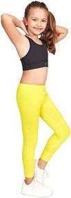 img 1 attached to 🌿 Certified Organic CAOMP Spandex Leggings for Girls' Clothing