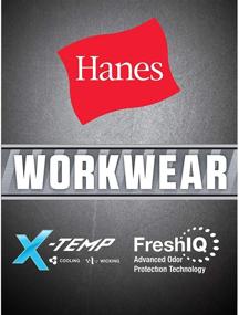 img 2 attached to 👕 Hanes Workwear Sleeve 2 Pack Safety Men's Clothing: Top-Quality T-Shirts & Tanks