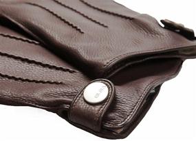 img 2 attached to ELMA Deerskin Leather Driving Cashmere Men's Accessories