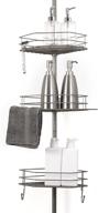 🚿 bino tension pole corner shower caddy: organize your shower with style! logo