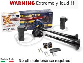 img 4 attached to 🚚 Enhanced Safety with the Marco Xtreme Blast Electric Horn - Italian Truck Accessories | Ultra-Loud Car Horn at 120 dB | Dual Compressor for Improved Performance