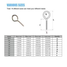 img 3 attached to 🔩 Superior Quality Assortment Pieces Plated Self Tapping Eyebolt: Ultimate Versatility and Durability!