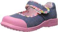 pediped toddler little denim 6-6.5 girls' shoes: comfortable and stylish footwear for little feet! logo