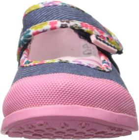 img 3 attached to Pediped Toddler Little Denim 6-6.5 Girls' Shoes: Comfortable and Stylish Footwear for Little Feet!