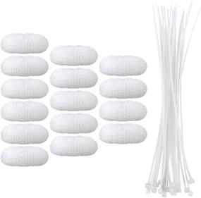 img 4 attached to eBoot 15 Pack of Lint Traps with Cable Ties - Mesh Washer Laundry Hose Filters for Washing Machines