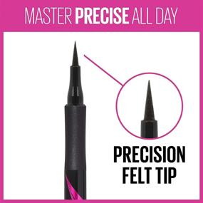 img 2 attached to Ultimate Precision: Maybelline Eyestudio Master Precise All Day Liquid Eyeliner, Black, 0.034 oz