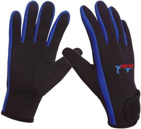img 3 attached to 🧤 DIVE & SAIL 1.5mm Premium Neoprene Gloves for Scuba Diving - Five Finger Glove