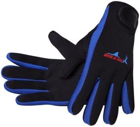 img 4 attached to 🧤 DIVE & SAIL 1.5mm Premium Neoprene Gloves for Scuba Diving - Five Finger Glove