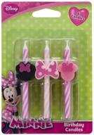 🎂 disney minnie mouse cake candles - 6 pc: add disney magic to your celebration! logo