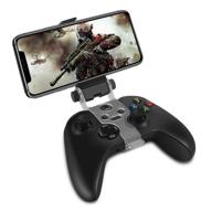 📱 phone clip holder for xbox one s x wireless controller - foldable clamp mount bracket game accessories for iphone 12 pro max, 11 pro max, 11, xs, x, 8 plus, samsung galaxy, lg android phones logo