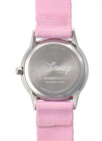 img 1 attached to 👑 Belle Glitz Stainless Steel Printed Strap Watch for Kids by Disney