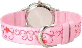 img 3 attached to 👑 Belle Glitz Stainless Steel Printed Strap Watch for Kids by Disney