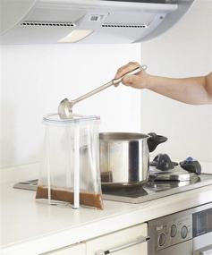 img 2 attached to 🛍️ YAMAZAKI Home 6784 Kitchen Multi Eco Stand - Versatile Plastic Bag Holder | White | One Size