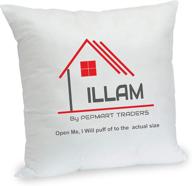 premium stuffer home office decorative throw pillow/cushion insert, white - illam 16x16 (16x16) logo