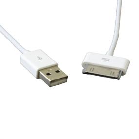 img 1 attached to 🔌 3-футовый USB-кабель для зарядки и синхронизации данных белого цвета для Apple iPhone 4, 4s, 3G, 3GS, 2G, iPad 1/2/3, iPod Touch, iPod Nano - Запасной кабель (1 штука)