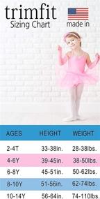 img 2 attached to Comfortable and Stylish: Trimfit Girls Flat Knit Tights with Comfortoe - 2-Pack