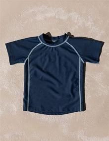 img 1 attached to Leveret Short Sleeve Baby Boys Girls Rash Guard: UPF 50 Sun Protection for Kids & Toddlers (12M-5T)